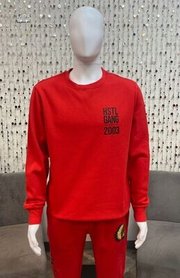 HG2380104 Established Crewneck-Red