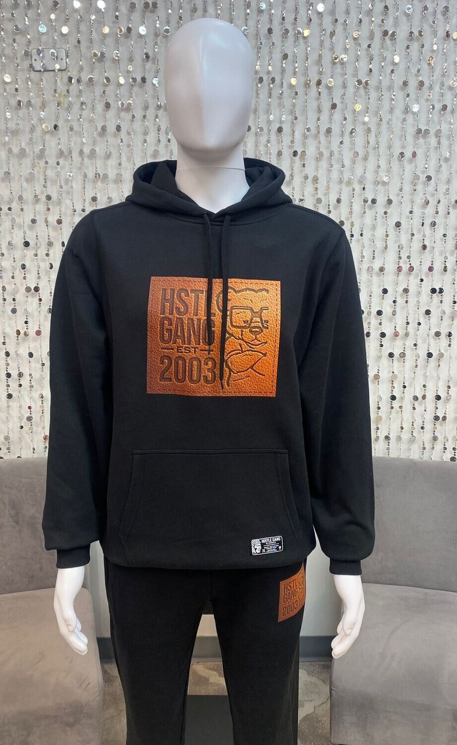 HG2380602 Stamped Sweatpants-Black