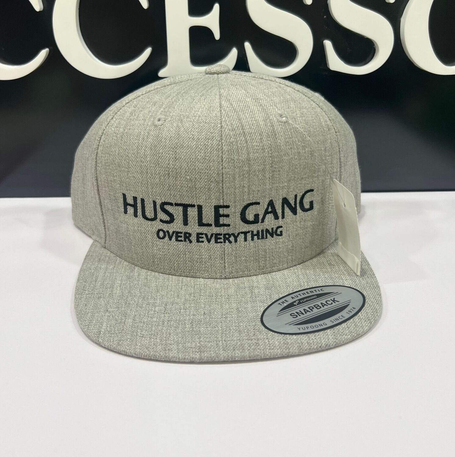 HG2360902 HG Woven Snapback-Heather Grey