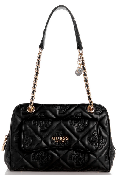 QM922908 Marieke Girlfriend Satchel-Black Logo