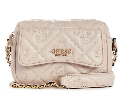 QM922913 Marieke Camera Bag-Light Beige Logo