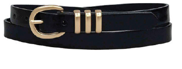 B28352 Italian Leather Belt-Black