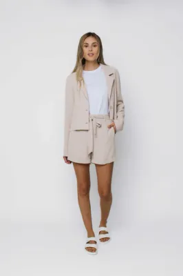 1352 Anna Summer Blazer-Ecru