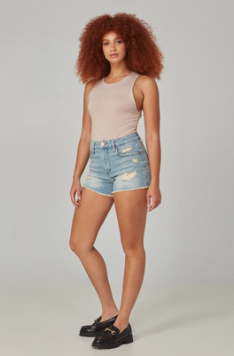 Liana High Rise Shorts-Dim Sky