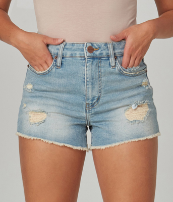 Liana High Rise Shorts-Dim Sky