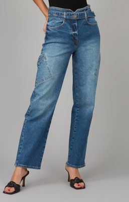 Cleo Ultra High Rise Cargo Pant-Twilight