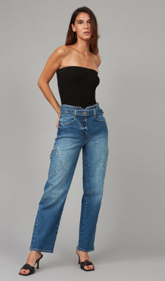 Cleo Ultra High Rise Cargo Pant-Twilight