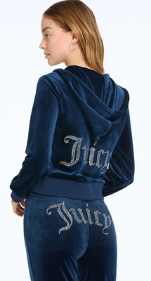 110005366 Classic Juicy Hoodie W Bling-Regal Blue