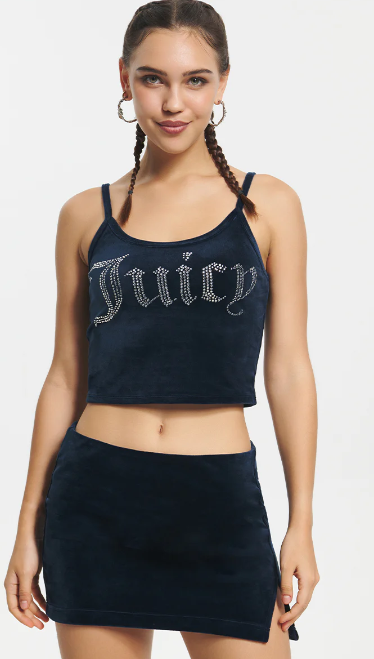 110020398 Juicy Cropped Tank-Regal Blue