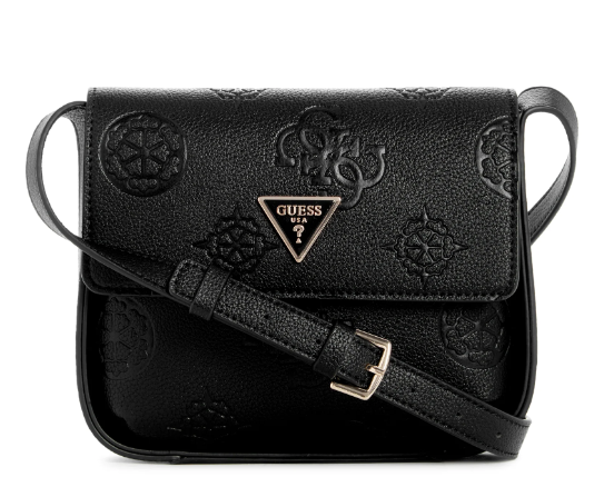PL932320 Keandra Crossbody Flap-Black Logo