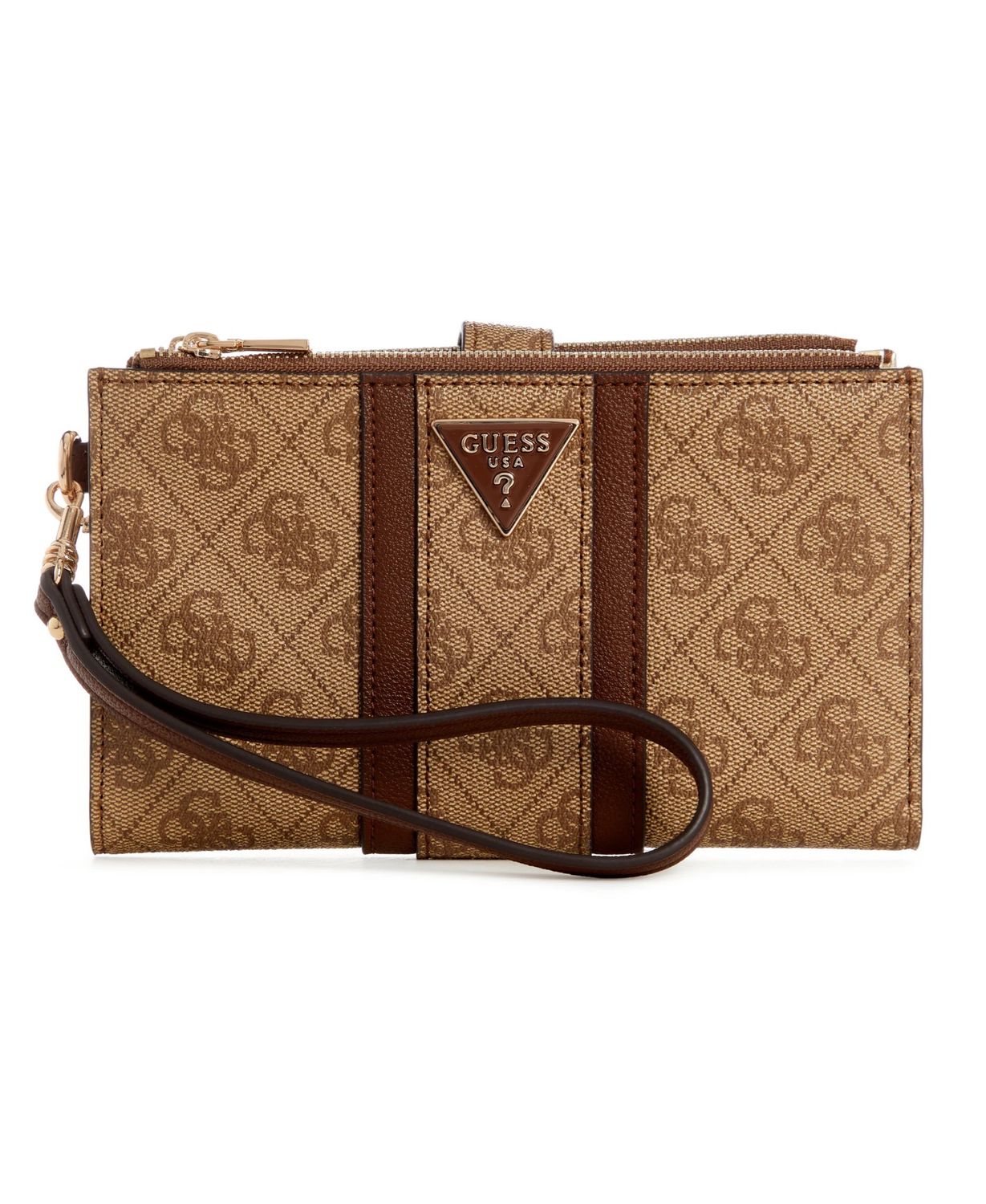 SG900057 Noreen Double Zip Organizer-Latte Logo