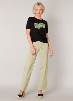 0003749 Isa-beau Pant-Soft Olive