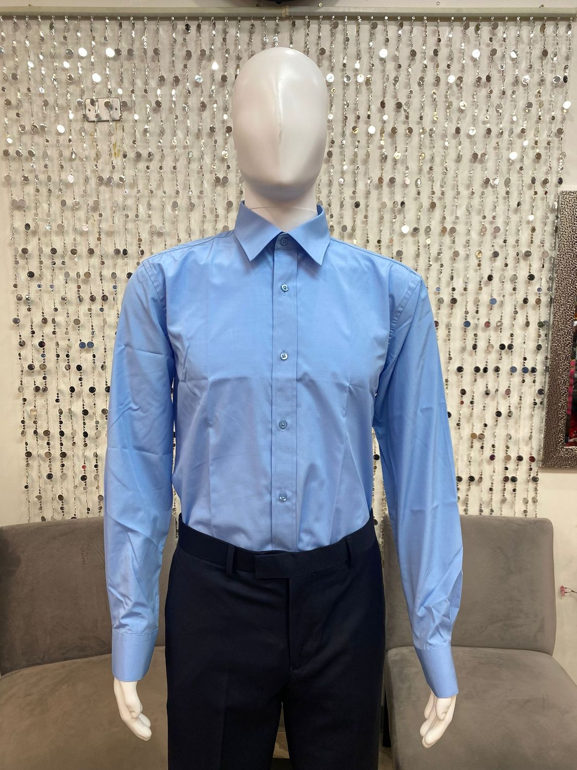 Piero Sarto Men&#39;s Shirt-French Blue