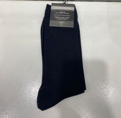 Edmondo Non-Elastic Socks-Black