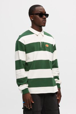 RBS2952C Stripe Rugby Sweatshirt-Green