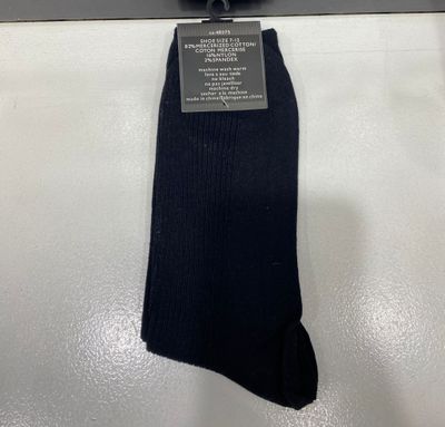 Edmondo Non-Elastic Socks-Black