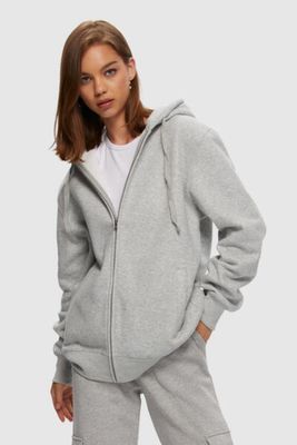 CDL932B Cloud Full Zip-Heather Grey