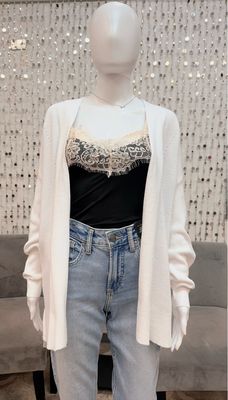 23281C Moffi Cardigan-Pure White