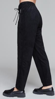 7528 Suede Knit Pant-Black