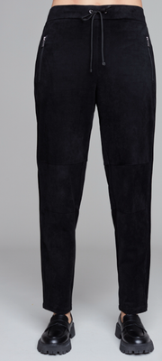 7528 Suede Knit Pant-Black