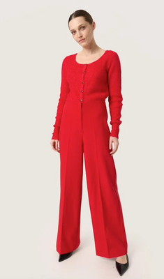 SLCorinne Wide Long Pants-Salsa
