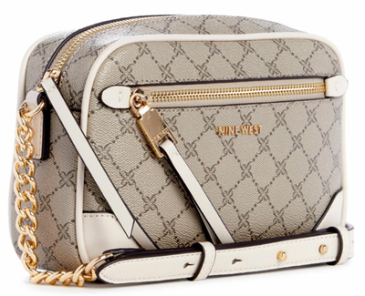 NLG108514 Brooklyn Crossbody Camera-Beige Logo