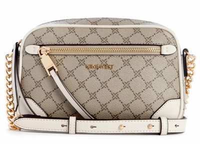 NLG108514 Brooklyn Crossbody Camera-Beige Logo