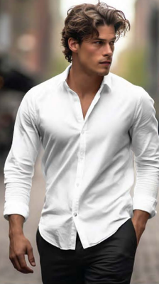 7364195 Luxury Shirt-Optic White
