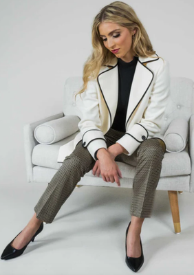 1254 Monica Jacket-Winter White