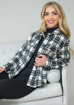 1248 Emmie Jacket-Black/White