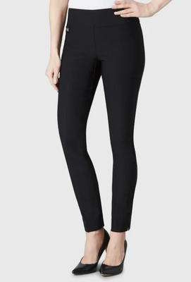 805 Solid 31&quot; Magical Lycra Slim Pant-Black