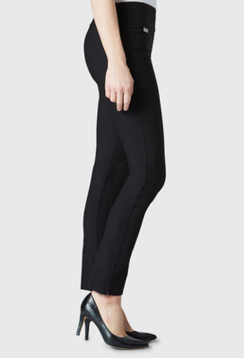 805 Solid 31" Magical Lycra Slim Pant-Black