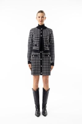 M035445 Mago Top-Black/White