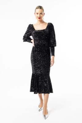 C037868 Firework Dress-Black