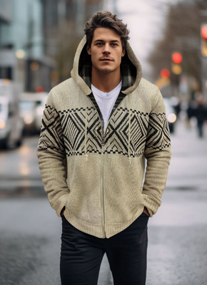 7368658 Hooded Full Zip Sweater-Foam