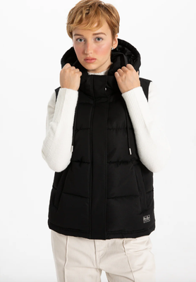 8368511 Hooded Vest-Black