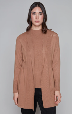 7624 Knit Cardigan-Tan