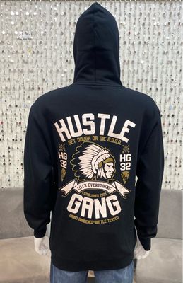 HG2460101 Grind Knit Zip Hoodie-Black