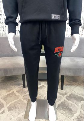 HG2460606 Graduate Knit Sweatpants-Black/Red