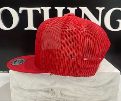 HG2450804 Woven Trucker Hat-Choppa Red