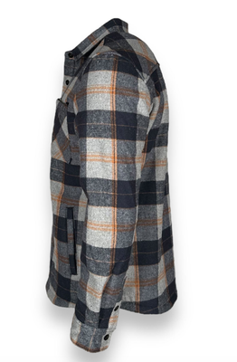 MS100-539 Fleece lined Shirt Jacket-Earth