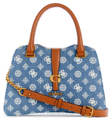 PD932905 Kuba Small Satchel-Denim Logo