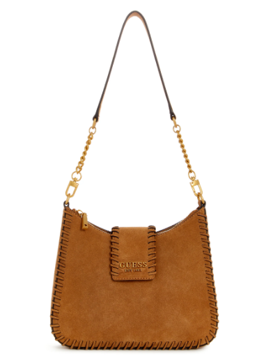 SA900202 Libera Suede Hobo-Cognac