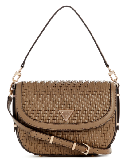WG950320 Murielle Flap Shoulder Bag-Dark Taupe