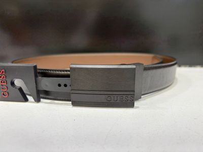 11GO01C016 Plaque 35mm Reversible Belt-Black/Brown