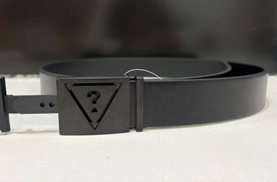 11GO01C019 Cutout Plaque Belt-Black