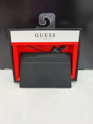20C003 RacerStripe Card Case- Black Saffiano