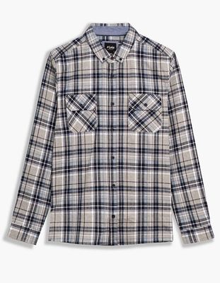 1139 Ethan Checked Shirt-Grey Mix Combo