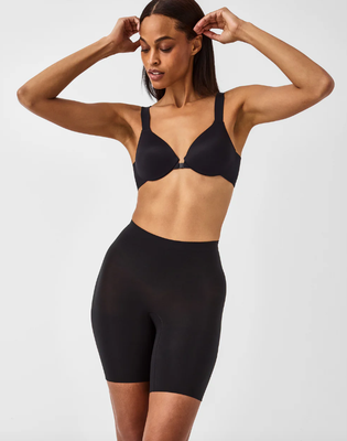 10397R Mid-Thigh Short-Black