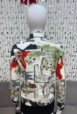 74697 Transmutation Woven Jacket-Green Multi